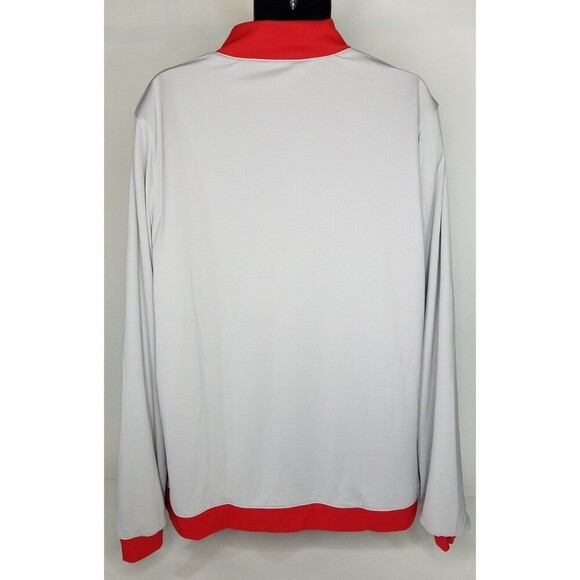 Under Armour Track Jacket Mens 2XL Reversible Red Gray Cold Gear Performance - Picture 5 of 5
